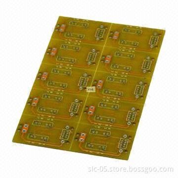 4-layer FR-4 rigid PCBs, chem Ag and soldermask yellow with silkscreen white surface finish
